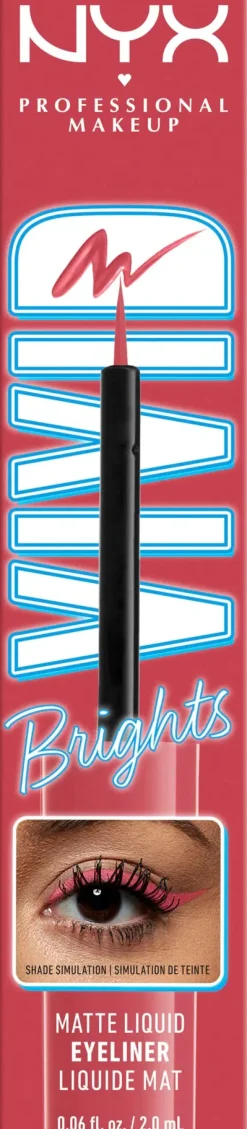 NYX Professional Makeup Vivid Bright Liquid Liner silmänrajauskynä 2 ml