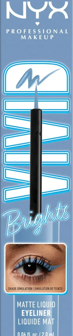 NYX Professional Makeup Vivid Bright Liquid Liner silmänrajauskynä 2 ml