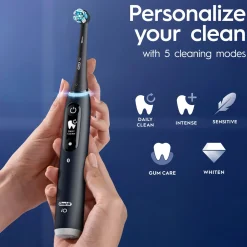 Oral-B iO6 Black Lava ja Pink Sand -Sähköhammasharja Braun-tekniikalla