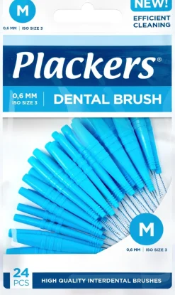 Plackers Dental Brush hammasväliharja M 0,6mm 24kpl