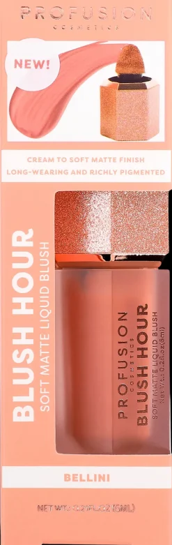 Profusion Cosmetics Blush Hour Soft Matte Liquid Blush nestemäinen poskipuna 6 ml