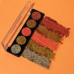 Profusion Cosmetics viiden sävyn glitterpaletti Topaz Gems