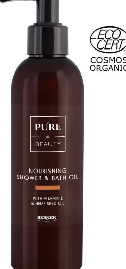 Pure=Beauty Nourishing Shower & Bath Oil with Hempseed & Vitamin E suihkuöljy 200 ml