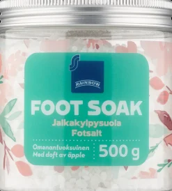 Rainbow jalkakylpysuola omenantuoksuinen 500g