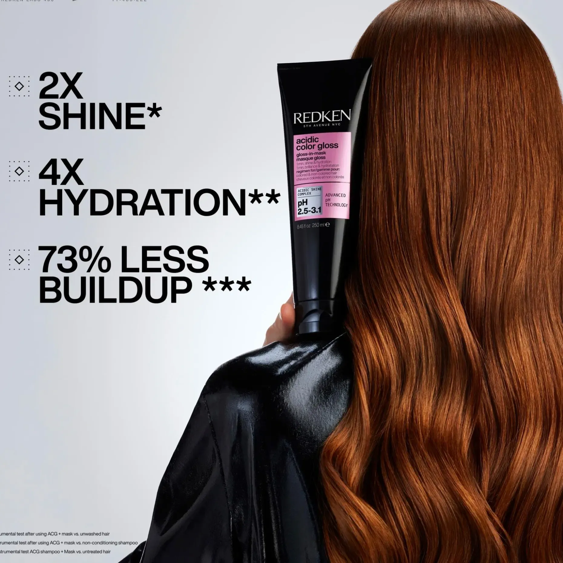 Redken Acidic Color Gloss 1-min Liquid Shine Mask hiusnaamio 250ml. Tehokasta kiiltoa ja kosteutusta antava hiusnaamio .