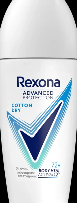 Rexona Advanced Protection Cotton Dry Antiperspirantti Deodorantti Roll-on naisille 50 ml