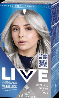 Schwarzkopf LIVE U71 Metallic Silver hiusväri