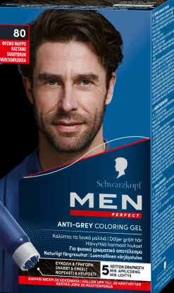 Schwarzkopf Men Perfect 80 Mustanruskea hiusväri