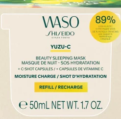 Shiseido WASO Yuzu-C Beauty Sleeping Mask Refill kasvonaamion täyttöpakkaus 50 ml