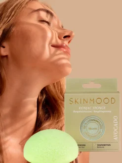 SkinMood Avokado Konjac-ihonpuhdistussieni