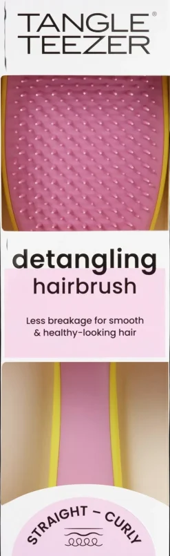Tangle Teezer The Ultimate Detangler Hyper Yellow and Rosebud-varrellinen selvitysharja