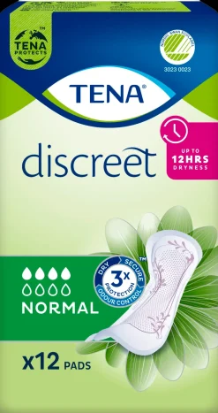 TENA inkontinenssisuoja Discreet Normal 12 kpl