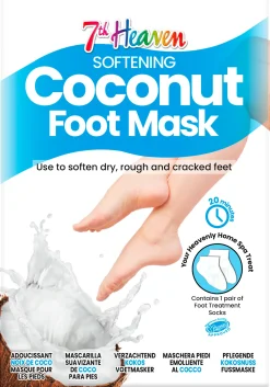 7th Heaven Coconut Foot Mask sukat 1 Pari