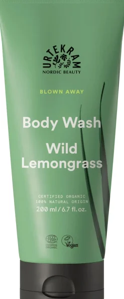 URTEKRAM Wild Lemongrass Suihkusaippua 200 ml