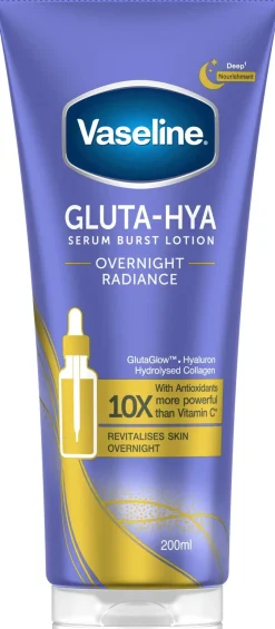 Vaseline Gluta-Hya Overnight Radiance Serum Burst Lotion 200 ml