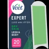 Veet Expert Kylmävahaliuskat Vartalo&jalat kuivalle iholle 20 kpl