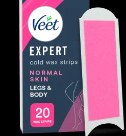 Veet Expert Kylmävahaliuskat Vartalo&jalat normaalin iho 20kpl