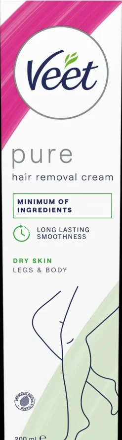 Veet Ihokarvanpoistovoide Jalat&vartalo kuivalle iholle 200 ml