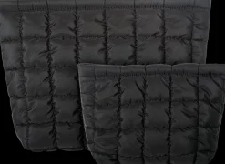 WE CARE ICON. meikkilaukku ruutu pieni, musta