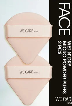 WE CARE ICON. Wet n' Dry Micro Powder Puffs puuterivippa 2 kpl