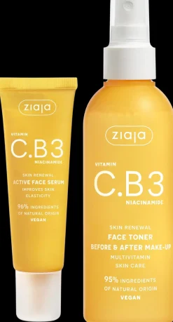 Ziaja C.B3 vitamiini kasvoseerumi 30ml + kasvovesisuihke 190ml